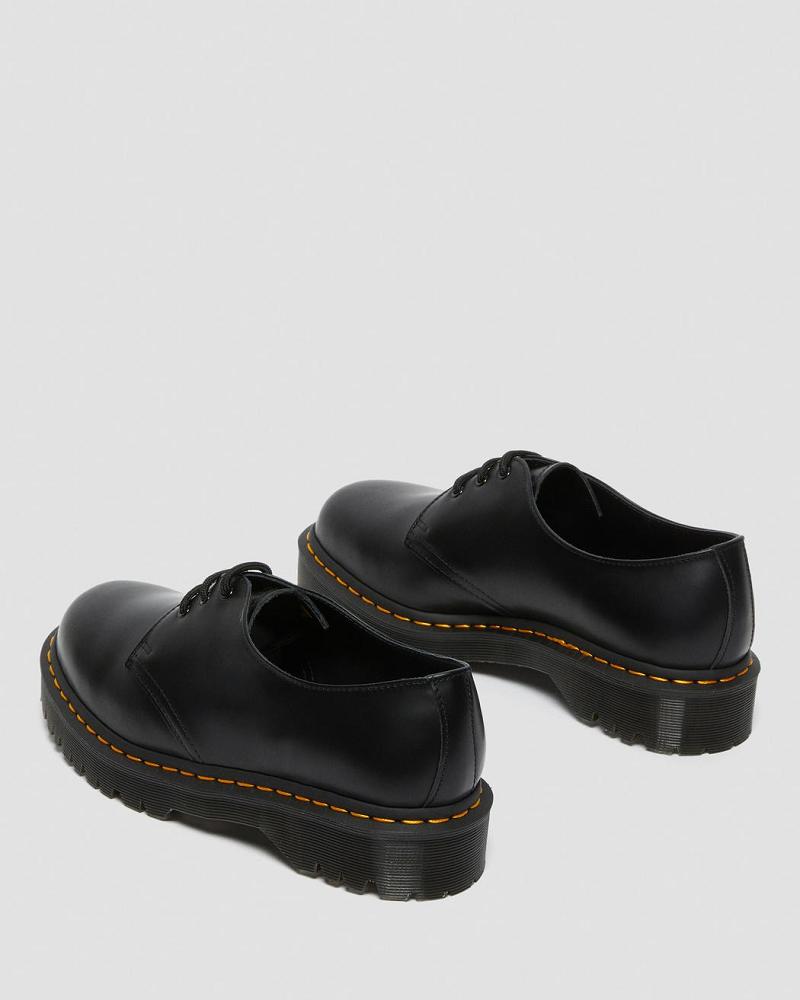 Black Men's Dr Martens 1461 Bex Smooth Leather Oxfords Shoes | CA 587BEX